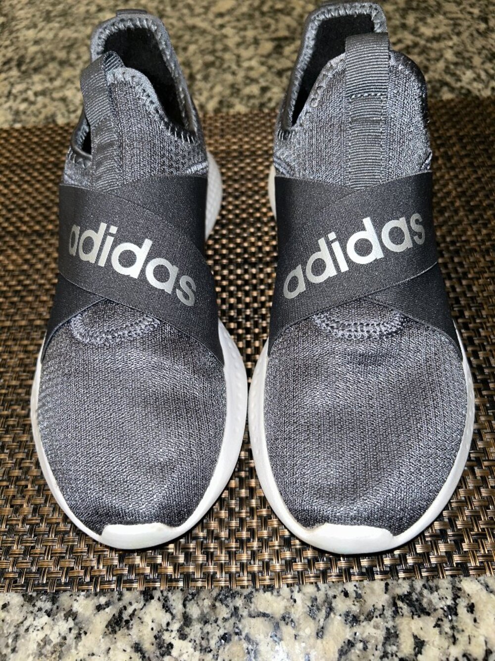Adidas Puremotion Adapt Grey Silver and Metallic White | Women's Size 7